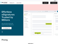 Desktop screenshot for hellosign.com