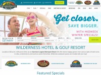 Desktop screenshot for wildernessresort.com