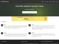 Desktop screenshot for macvendors.com