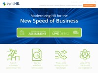 Desktop screenshot for synchr.com