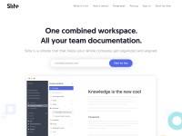 Desktop screenshot for slite.com