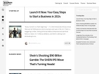 Desktop screenshot for businessnews.site