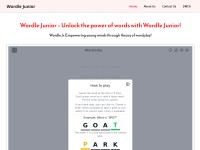 Desktop screenshot for wordlejunior.org
