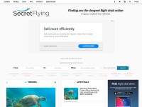 Desktop screenshot for secretflying.com