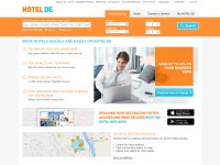 Desktop screenshot for hotel.de
