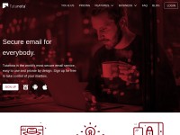 Desktop screenshot for tutanota.com