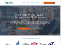 Desktop screenshot for netgainit.com