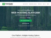 Desktop screenshot for greengeeks.com