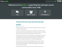 Desktop screenshot for freenode.net