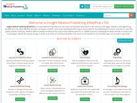 Desktop screenshot for imedpub.com