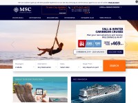 Desktop screenshot for msccruises.com