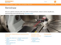 Desktop screenshot for renishaw.com