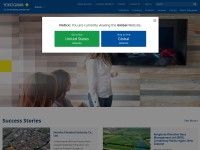 Desktop screenshot for yokogawa.com