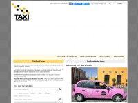 Desktop screenshot for taxifarefinder.com