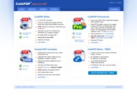 Desktop screenshot for cutepdf.com