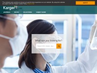 Desktop screenshot for karger.com