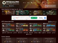 Desktop screenshot for mtgarena.pro