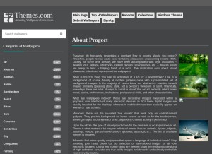How 7-themes.com looks like on a tablet such as an iPad.
