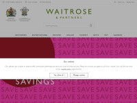 Desktop screenshot for waitrose.com