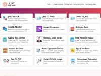 Desktop screenshot for atozpdftools.com
