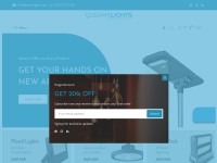 Desktop screenshot for gleamxlights.com