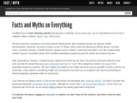 Desktop screenshot for factmyth.com