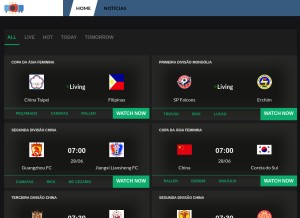 How 720pstream.org looks like on a tablet such as an iPad.