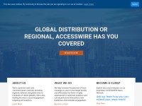 Desktop screenshot for accesswire.com