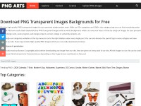 Desktop screenshot for pngarts.com