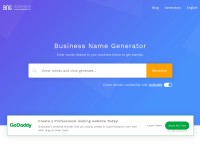 Desktop screenshot for businessnamegenerator.com