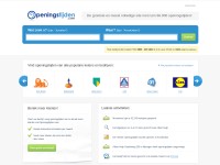 Desktop screenshot for openingstijden.com