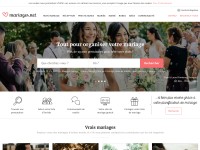 Desktop screenshot for mariages.net