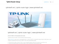 Desktop screenshot for setuptplinkwifi-net.com