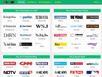 Desktop screenshot for allnewspaperslist.com