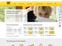Desktop screenshot for deutschepost.de