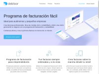 Desktop screenshot for debitoor.es