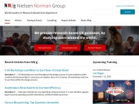 Desktop screenshot for nngroup.com