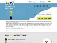 Desktop screenshot for addmefast.com