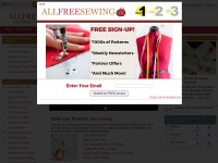 Desktop screenshot for allfreesewing.com