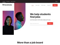 Desktop screenshot for joinhandshake.com