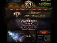 Desktop screenshot for pathofexile.com