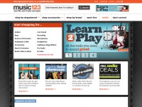 Desktop screenshot for music123.com
