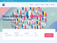 Desktop screenshot for tchat123.com