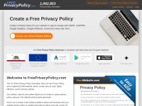 Desktop screenshot for freeprivacypolicy.com