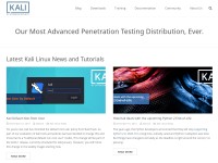 Desktop screenshot for kali.org