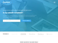 Desktop screenshot for cookiebot.com