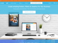 Desktop screenshot for postermywall.com