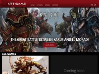Desktop screenshot for nttgame.com