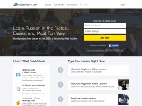 Desktop screenshot for russianpod101.com