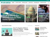 Desktop screenshot for proarabian.com